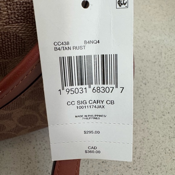 COACH Cary Crossbody Bag In Signature Canvas NWT - Picture 12 of 12